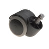 Rueda giratoria de goma para muebles con pasador de montaje de 11 mm - Ø50 mm