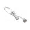 Interruptor de luz LED / regulador con accesorio empotrado de 24W en color plateado