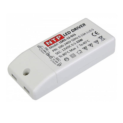Fuente de alimentación para iluminación LED (sin cableado) – 15W se traduce al español como "15 vatios". – Furnica