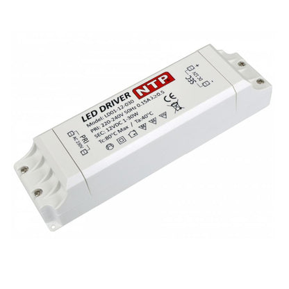 Fuente de alimentación para iluminación LED (sin cableado) – 30W se traduce al español como "30 vatios". – Furnica