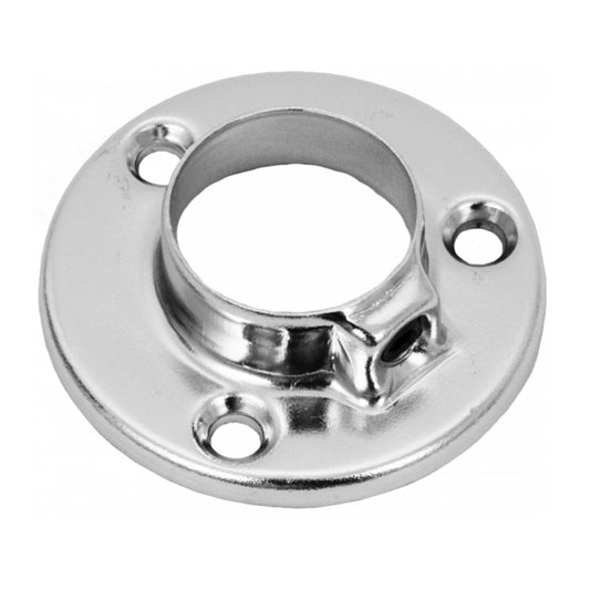 Brida baja para tubo de 25mm, cromada – Furnica