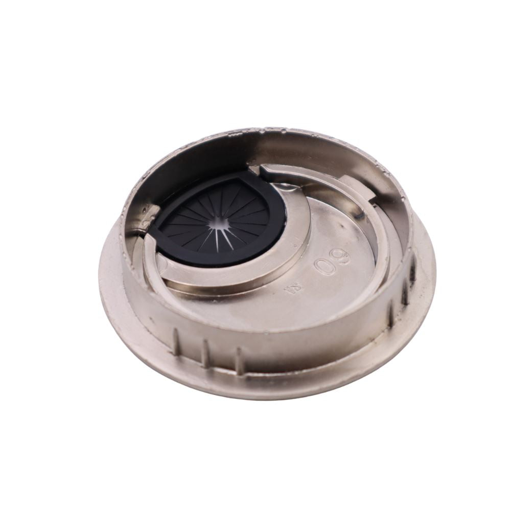 Pasacables de metal con orificio de goma - Satinado Ø60mm (3) – Furnica