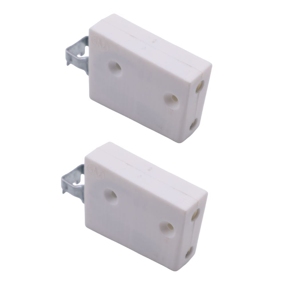 Soporte de gabinete de nylon, universal - L+R, 2D Eco - Blanco (2) – Furnica