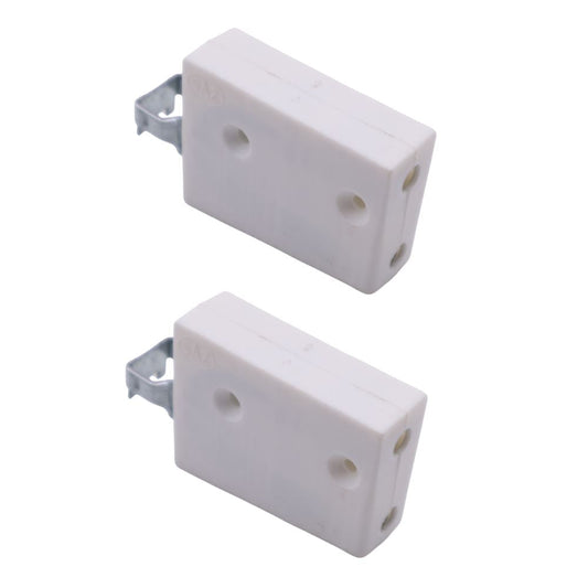 Soporte de gabinete de nylon, universal - L+R, 2D Eco - Blanco (2) – Furnica