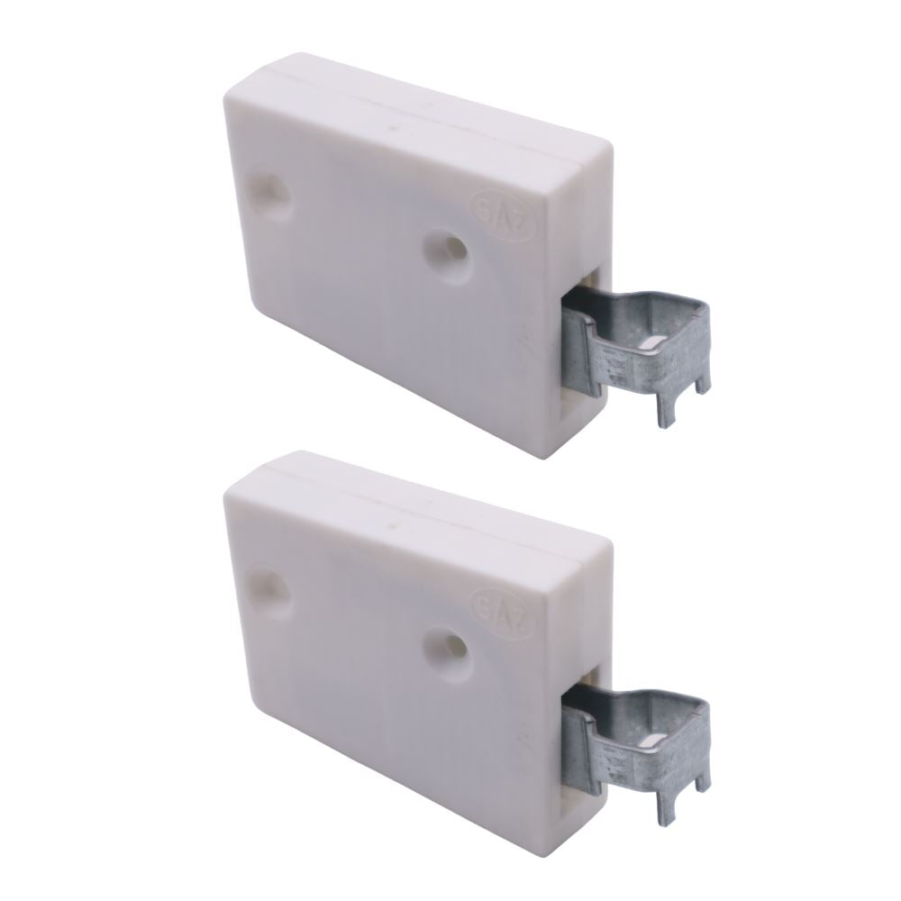 Soporte de gabinete de nylon, universal - L+R, 2D Eco - Blanco – Furnica