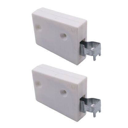 Soporte de gabinete de nylon, universal - L+R, 2D Eco - Blanco – Furnica