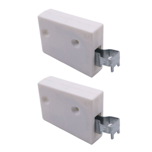 Soporte de gabinete de nylon, universal - L+R, 2D Eco - Blanco – Furnica