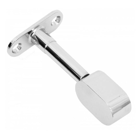 Soporte de extremo de barra ovalado 15x30mm, cromado – Furnica