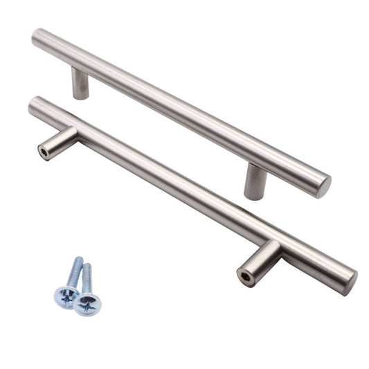 Pull handle brushed steel - 695mm Furnica 448mm (695mm Total Lenght) 
