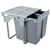 Cubo de basura extraíble para cocina - 2x34L - Armario de 600mm