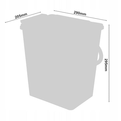 Cubo de basura extraíble para cocina con cierre suave 2 x 10L - Armario de 400mm (3) – Furnica