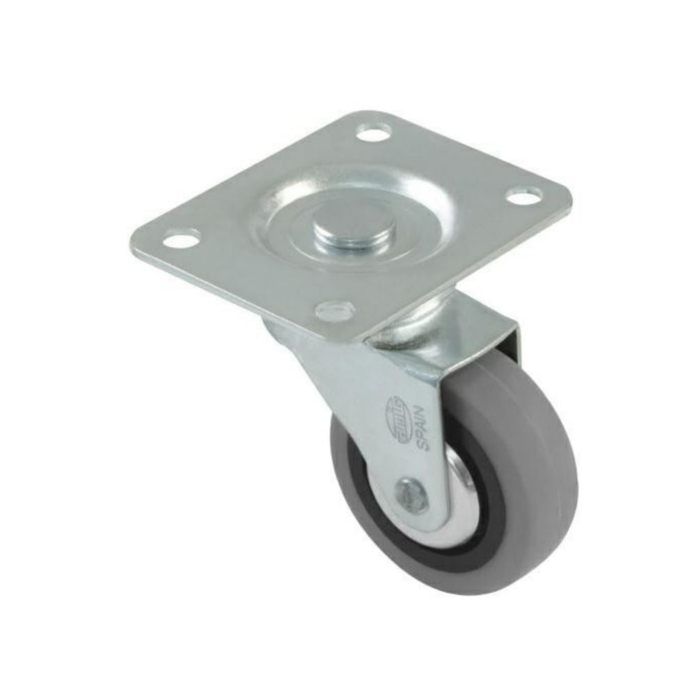 Rueda de goma para muebles Ø30mm