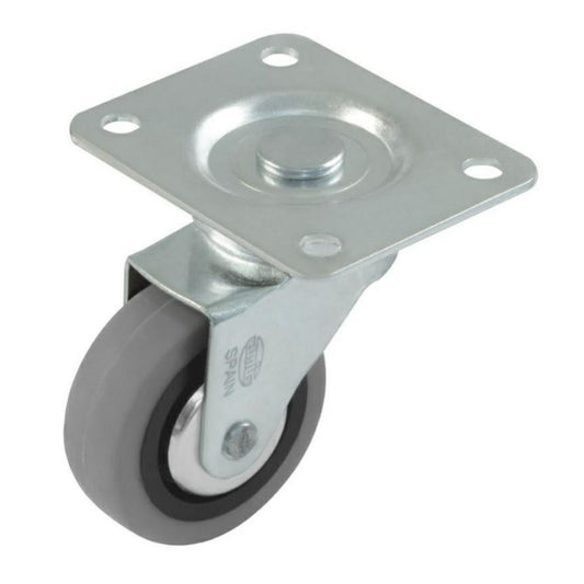 Rubber castor wheel Ø50mm Furniture wheels AMIG 