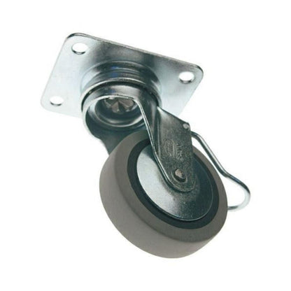 Rueda de goma con freno Ø40mm (3) – Furnica