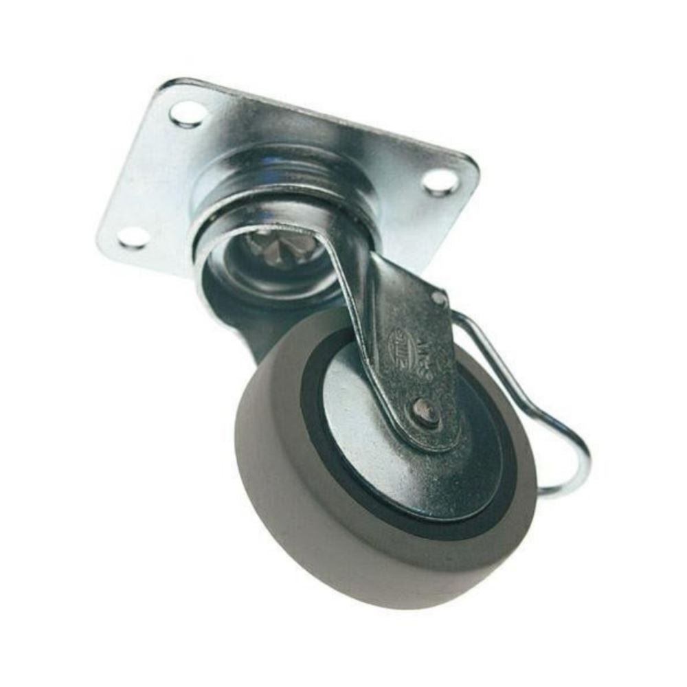 Rueda de goma con freno Ø40mm