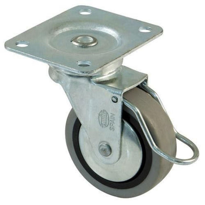 Rueda de goma con freno Ø60mm (2) – Furnica