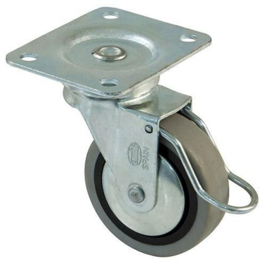 Rueda de goma con freno Ø60mm (2) – Furnica