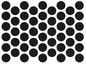Tapas de cubierta de tornillo autoadhesivas - Negro 14mm
