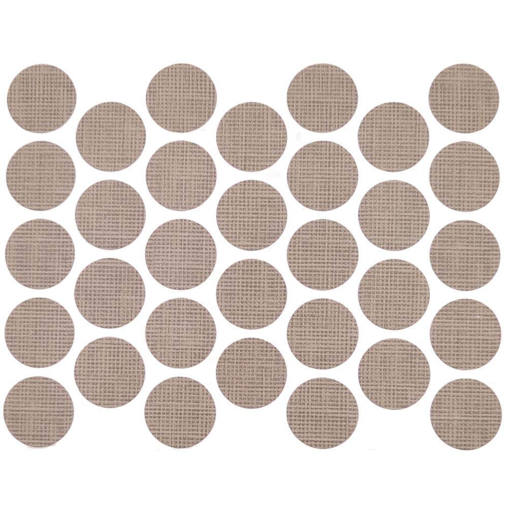 Tapas de cubierta de tornillo autoadhesivas - Algodón Latte 18mm – Furnica