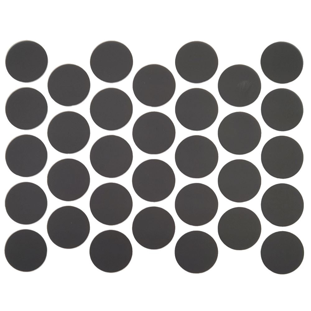 Tapas de cubierta de tornillo autoadhesivas - Negro mate de 18 mm – Furnica