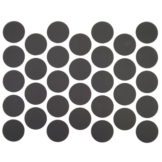 Tapas de cubierta de tornillo autoadhesivas - Negro mate de 18 mm – Furnica
