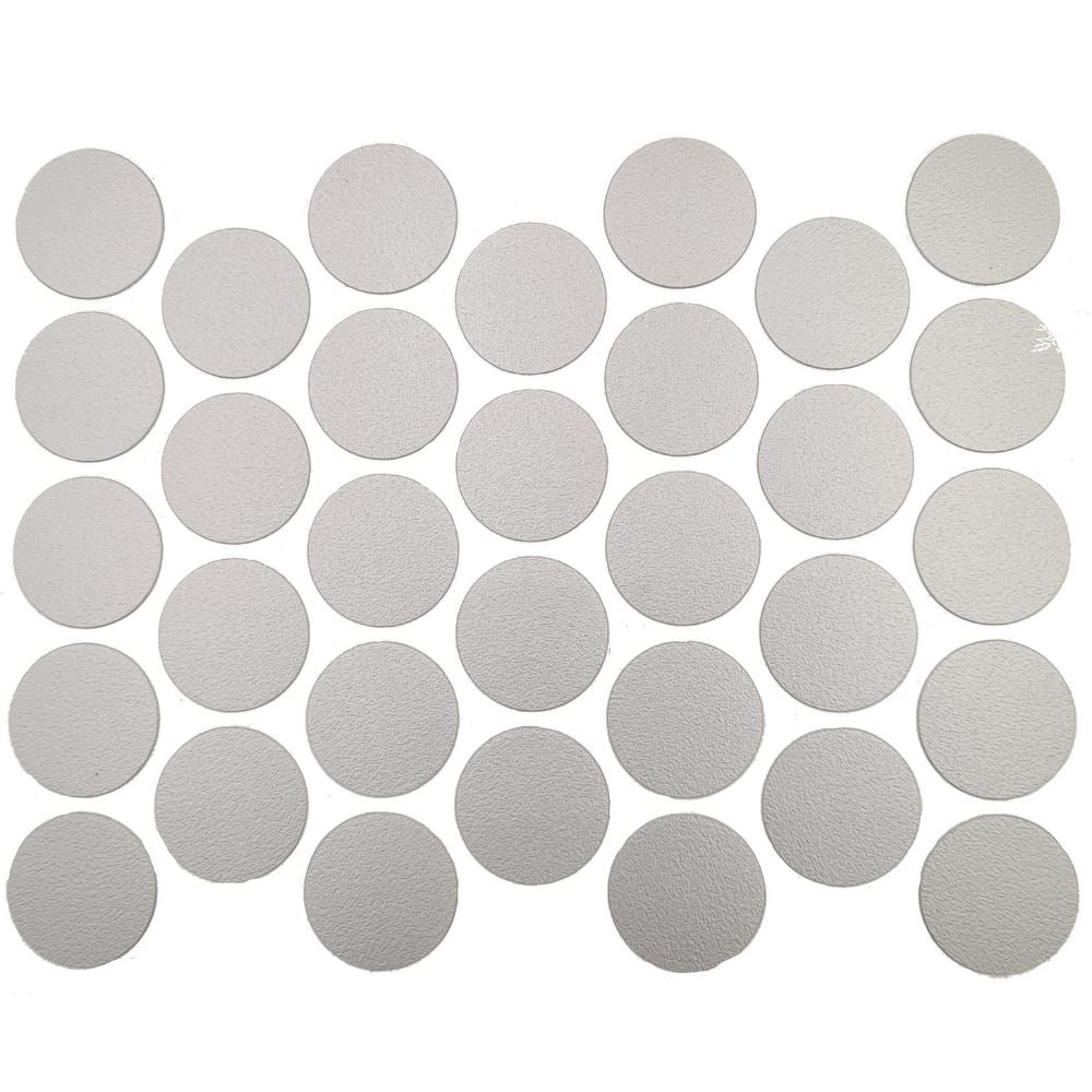 Tapas de cubierta de tornillo autoadhesivas - Gris metálico de 18 mm – Furnica