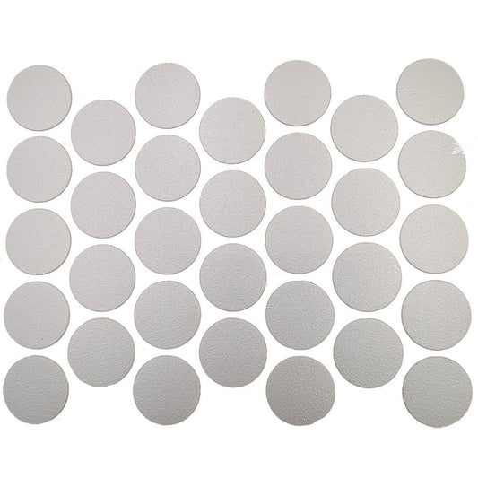 Tapas de cubierta de tornillo autoadhesivas - Gris metálico de 18 mm – Furnica