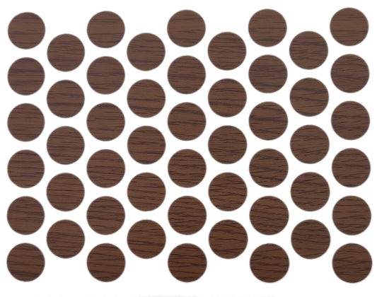 Screw cover caps Self-Adhesive - Milas Walnut 14mm Furnica 