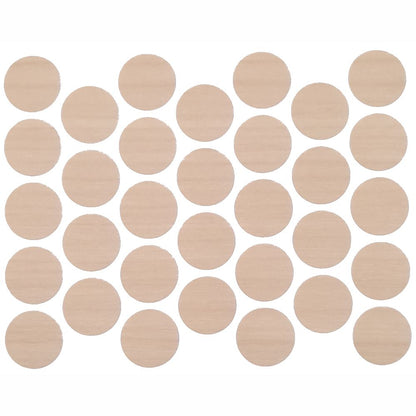 Tapas de cubierta de tornillo autoadhesivas - Abedul natural de 18 mm – Furnica