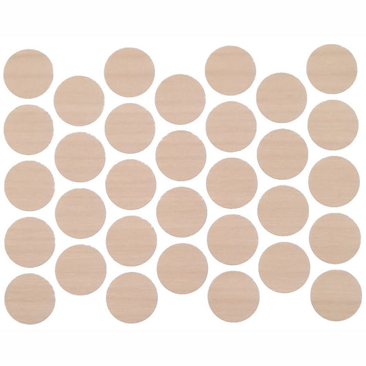 Tapas de cubierta de tornillo autoadhesivas - Abedul natural de 18 mm – Furnica