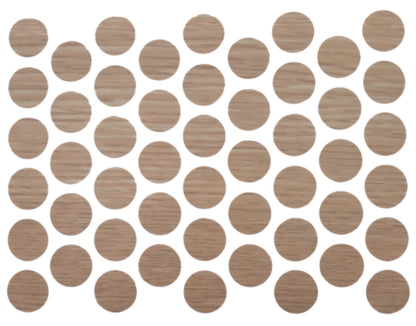 Tapas de cubierta de tornillo autoadhesivas - Roble natural de 14 mm – Furnica