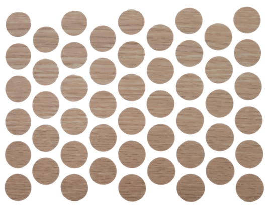 Tapas de cubierta de tornillo autoadhesivas - Roble natural de 14 mm – Furnica