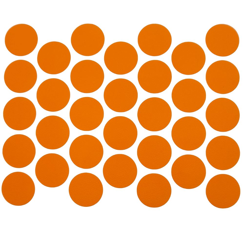 Tapas de cubierta de tornillo autoadhesivas - Naranja 18mm – Furnica