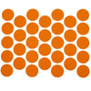 Tapas de cubierta de tornillo autoadhesivas - Naranja 18mm