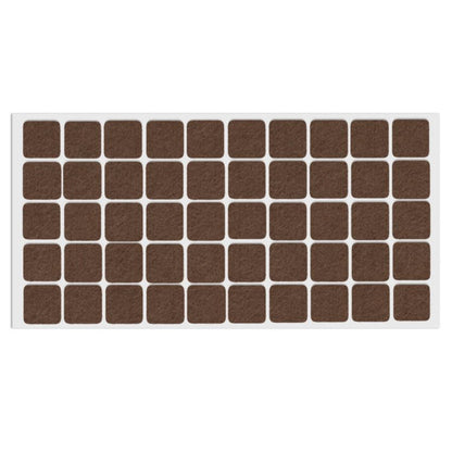 Almohadilla de fieltro autoadhesiva de 20x20mm - Marrón – Furnica