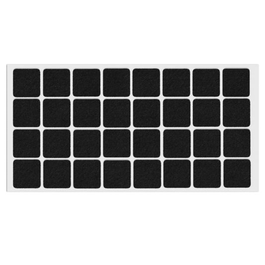 Almohadilla de fieltro autoadhesiva 25x25mm - Negro – Furnica