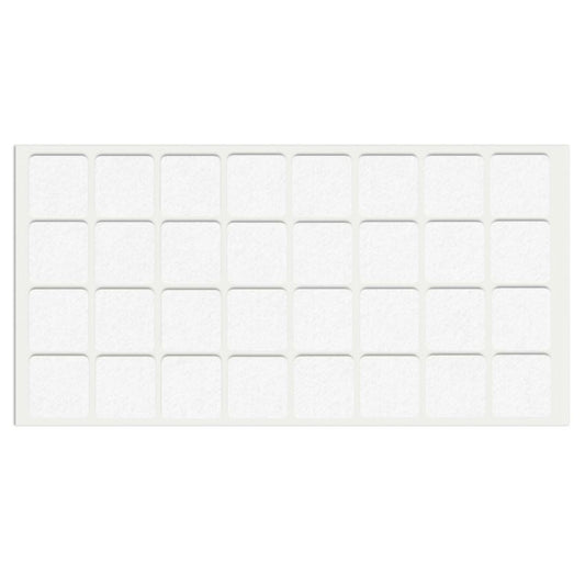 Almohadilla de fieltro autoadhesiva 25x25mm - Blanco – Furnica