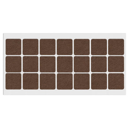 Almohadilla de fieltro autoadhesiva de 30x30mm - Marrón – Furnica