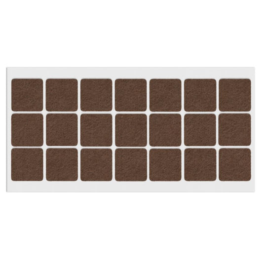 Almohadilla de fieltro autoadhesiva de 30x30mm - Marrón – Furnica