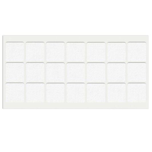 Almohadilla de fieltro autoadhesiva de 30x30mm - Blanco – Furnica