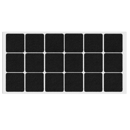 Almohadilla de fieltro autoadhesiva de 35x35mm en color negro – Furnica