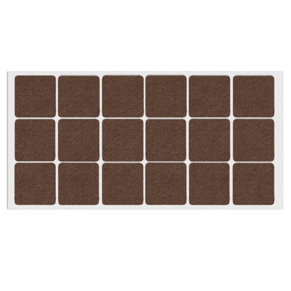 Self-Adhesive Felt Pad 35x35mm Brown NTP 