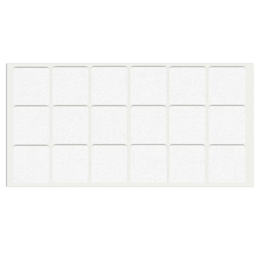Almohadilla de fieltro autoadhesiva de 35x35mm color blanco – Furnica