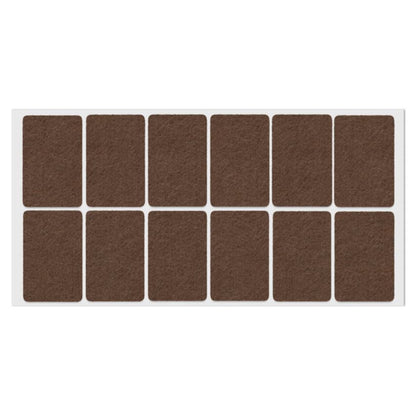 Almohadilla de fieltro autoadhesiva de 35x55mm - Marrón – Furnica