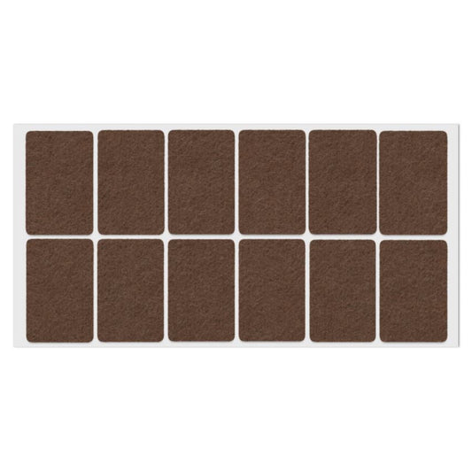 Almohadilla de fieltro autoadhesiva de 35x55mm - Marrón – Furnica
