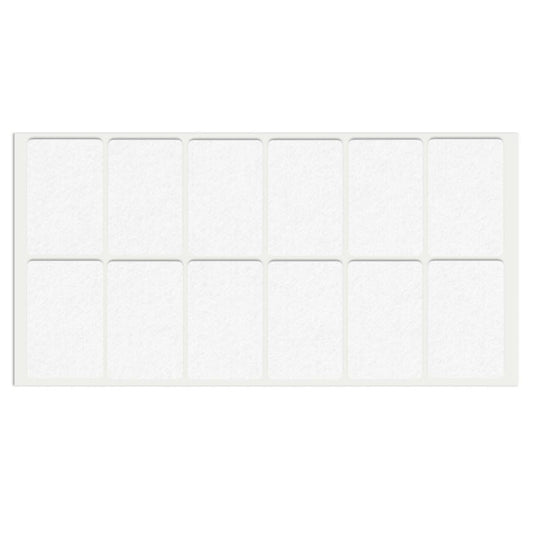 Almohadilla de fieltro autoadhesiva de 35x55mm - Blanco – Furnica