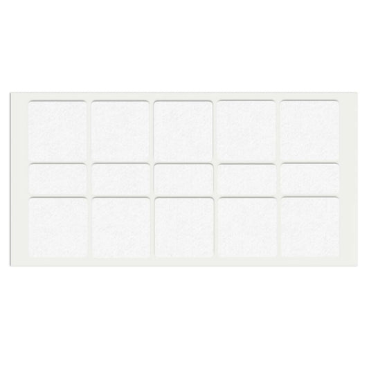 Almohadilla de fieltro autoadhesiva 40x40mm/20x40mm - Blanca – Furnica