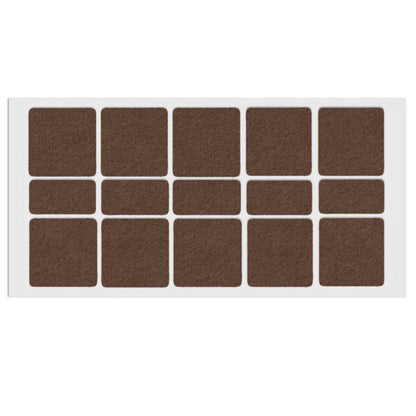 Almohadilla de fieltro autoadhesiva de 40x40mm/20x40mm - Marrón – Furnica