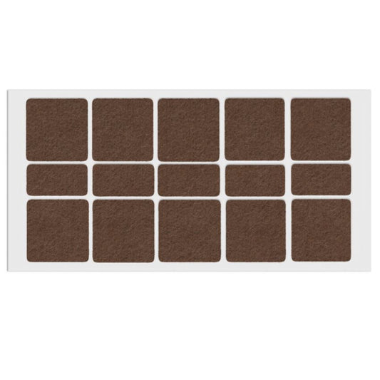 Almohadilla de fieltro autoadhesiva de 40x40mm/20x40mm - Marrón – Furnica