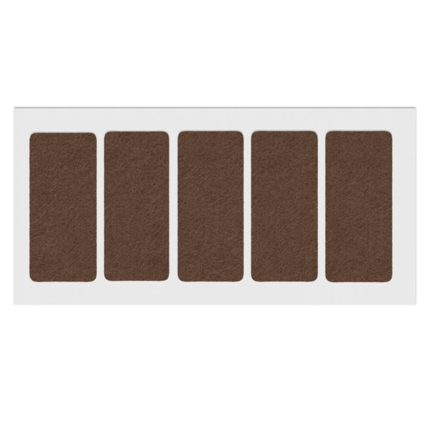 Almohadilla de fieltro autoadhesiva de 40x90mm - Marrón – Furnica